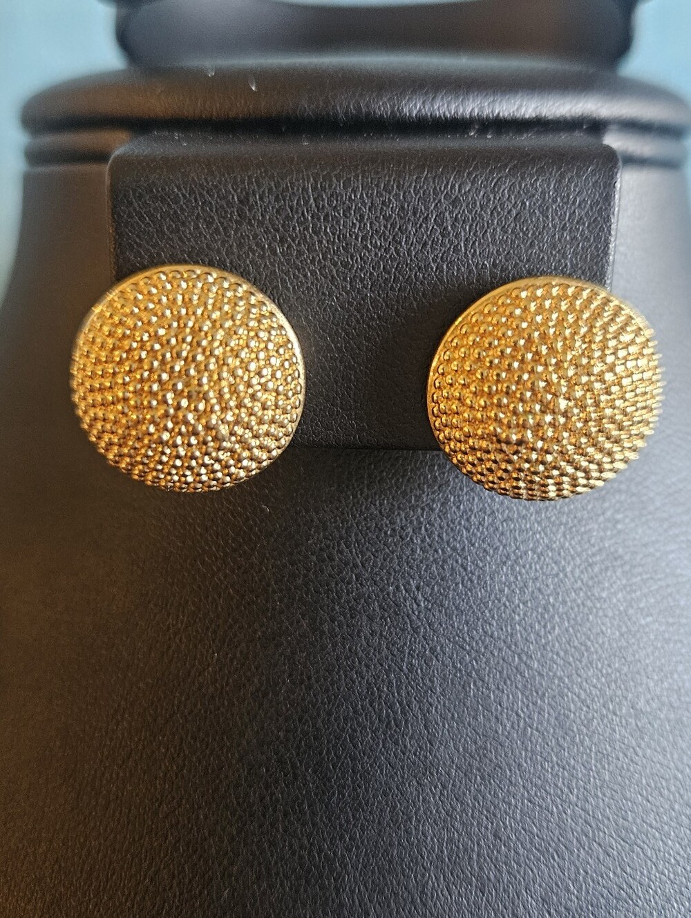 Vintage Napier Goldtone Earrings Classic 80's